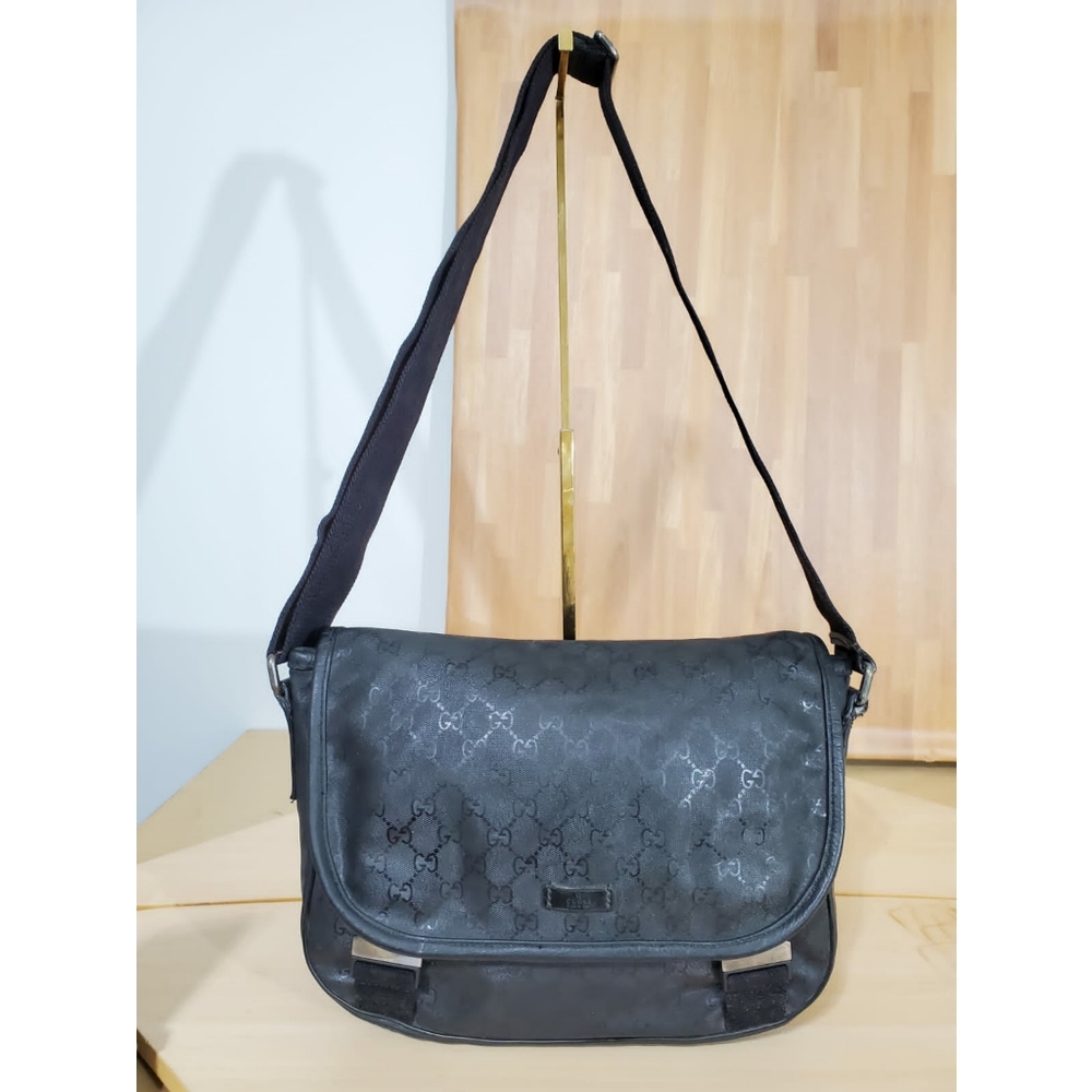 Gucci Imprime Monogram Flap Messenger Bag